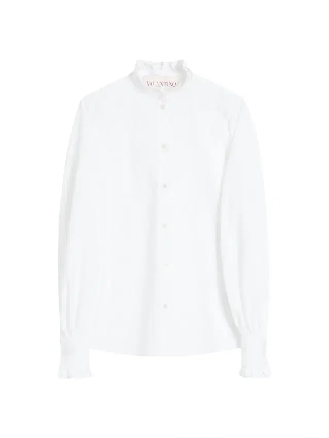 Valentino Garavani Women's Cotton Poplin Shirt - Optic White