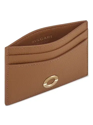 BVLGARI Women's Roma Leather Card Holder - Desert Jasper | Thumbnail 2 BVLGARI Women's Roma Leather Card Holder - Desert Jasper | Thumbnail 2