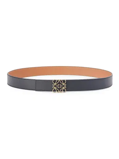 Loewe Men's Reversible Anagram Belt - Tan Black Old Gold - Size 38 | Thumbnail 2