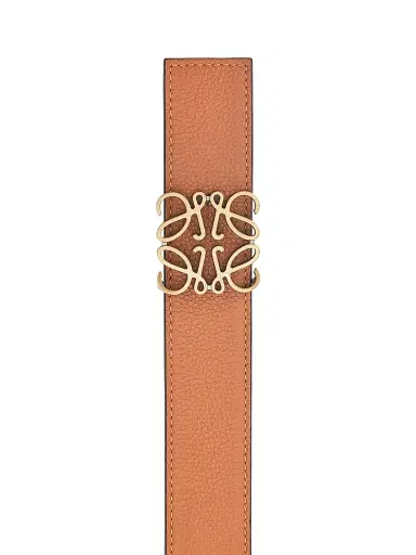 Loewe Men's Reversible Anagram Belt - Tan Black Old Gold - Size 38 | Thumbnail 3