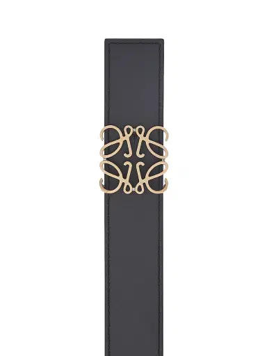 Loewe Men's Reversible Anagram Belt - Tan Black Old Gold - Size 38 | Thumbnail 4