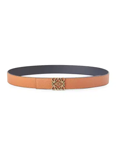 Loewe Men's Reversible Anagram Belt - Tan Black Old Gold - Size 38 | Thumbnail 1