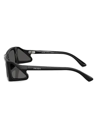 Prada Men's 56MM Rectangular Sunglasses | Thumbnail 3 Prada Men's 56MM Rectangular Sunglasses | Thumbnail 3