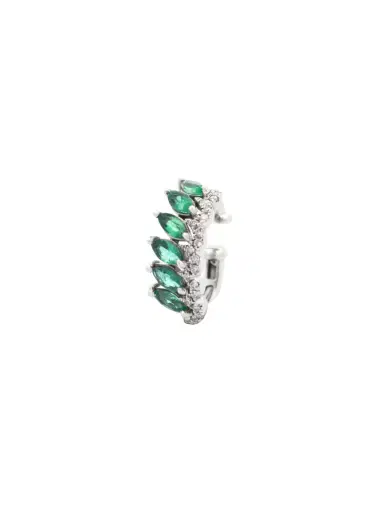 Wish Fine Jewelry 0.90ct Emerald Diamond 18K Gold Ear Cuff | Thumbnail 1