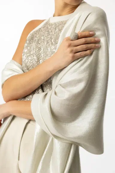 JANE CARR The Mercury Wrap - Bianco | Thumbnail 2