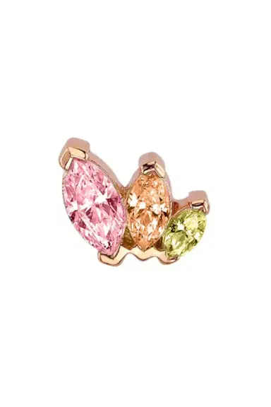 BVLA Topaz Citrine Quartz Tiny French Kiss Ear End | Thumbnail 1