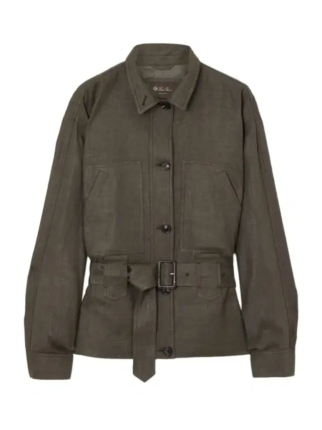 Loro Piana Jaylon Belted Linen And Wool-blend Jacket