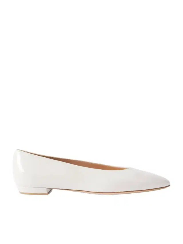 Amelia Glossed-leather Ballet Flats