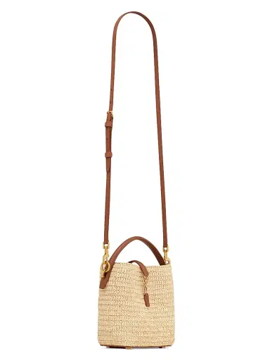 Saint Laurent Women's Le 37 Mini Mini Bag in Raffia | Thumbnail 4 Saint Laurent Women's Le 37 Mini Mini Bag in Raffia | Thumbnail 4