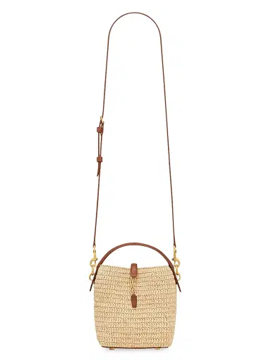Saint Laurent Women's Le 37 Mini Mini Bag in Raffia | Thumbnail 5 Saint Laurent Women's Le 37 Mini Mini Bag in Raffia | Thumbnail 5