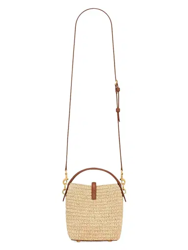 Saint Laurent Women's Le 37 Mini Mini Bag in Raffia | Thumbnail 7 Saint Laurent Women's Le 37 Mini Mini Bag in Raffia | Thumbnail 7