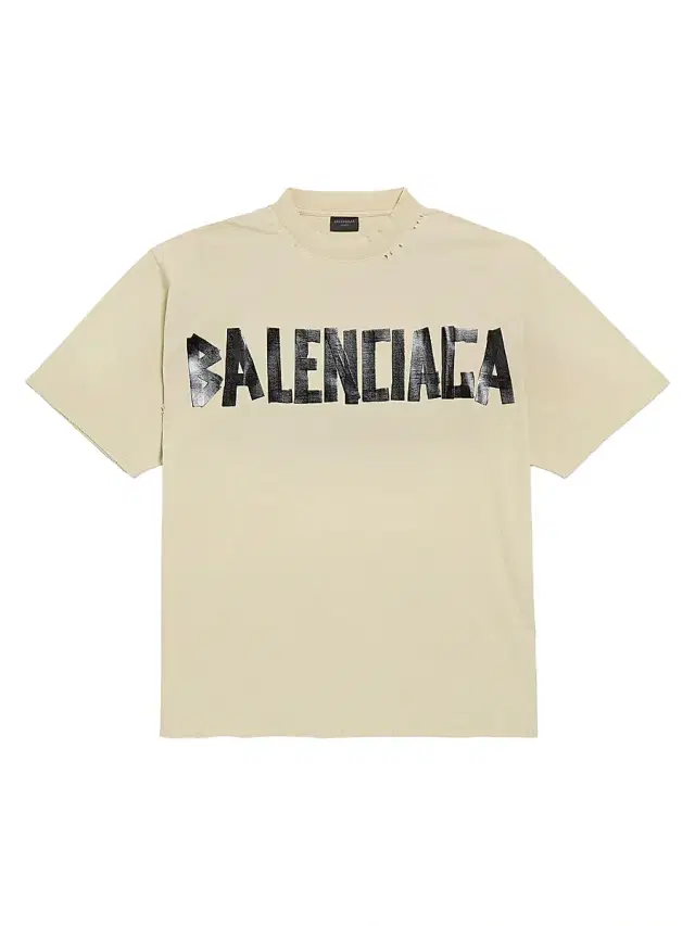 Men's Tape Type T-shirt Medium Fit - Beige