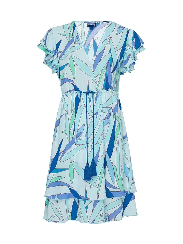Vilebrequin Women's Abstract Tiered Ruffle Minidress - Thalassa