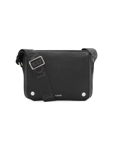 Loewe Men's Pebble Leather Messenger Bag | Thumbnail 1