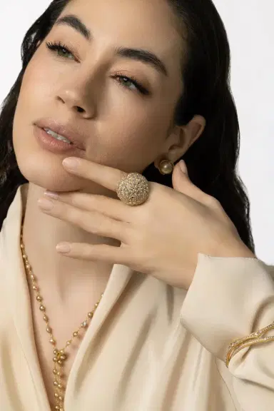 PARULINA Domed Diamond Ecclesia Ring | Thumbnail 5