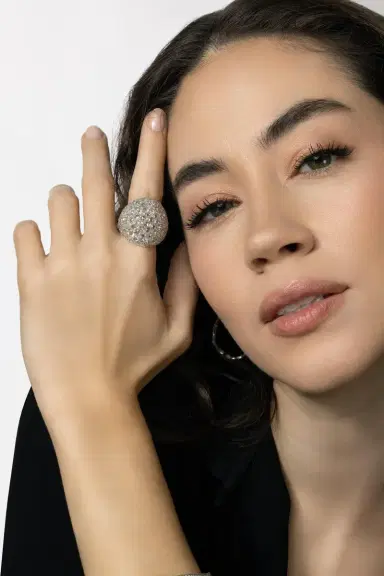 PARULINA Domed Diamond Ecclesia Ring | Thumbnail 9