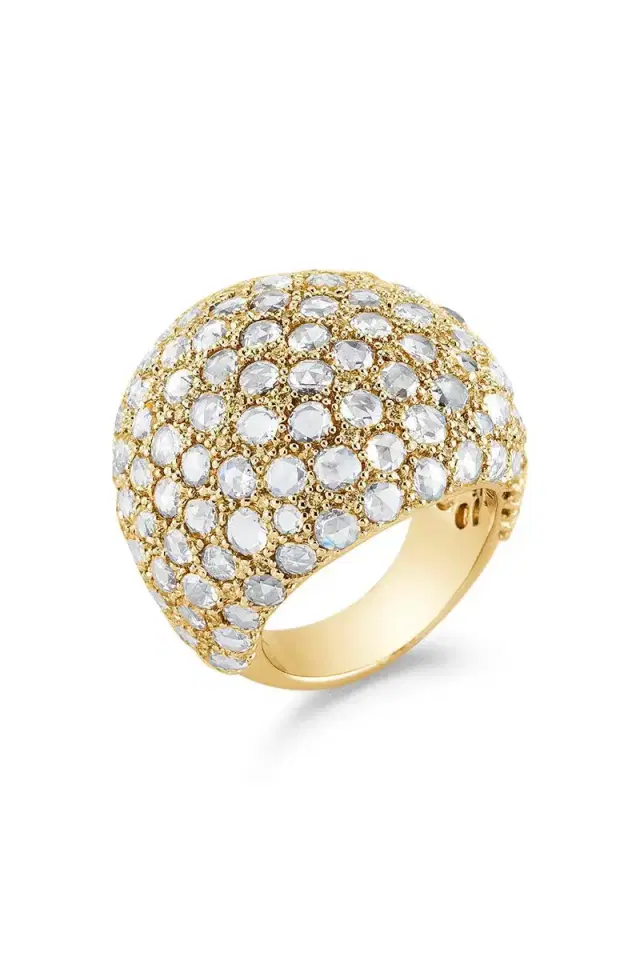 PARULINA Domed Diamond Ecclesia Ring