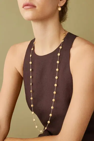 MARCO BICEGO Large Bean Siviglia Long Necklace | Thumbnail 2