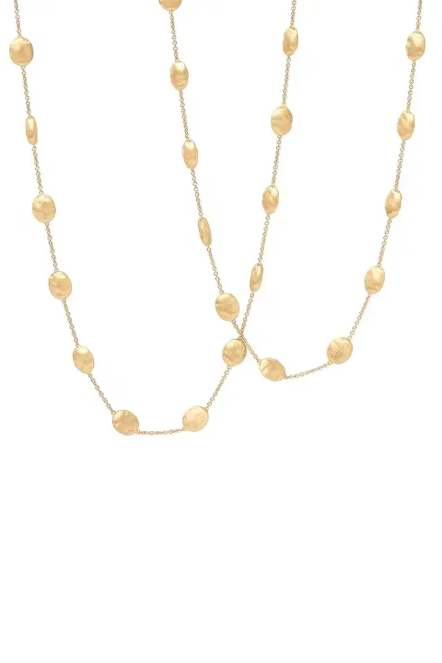 MARCO BICEGO Large Bean Siviglia Long Necklace