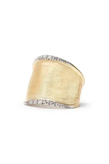 MARCO BICEGO Large Diamond Lunaria Band Ring | Thumbnail 3