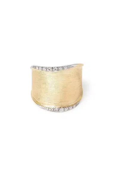 MARCO BICEGO Large Diamond Lunaria Band Ring | Thumbnail 1