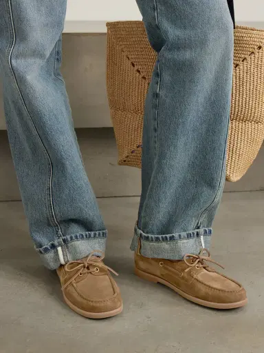 Gianvito Rossi Vandée Suede Boat Shoes | Thumbnail 2 Gianvito Rossi Vandée Suede Boat Shoes | Thumbnail 2