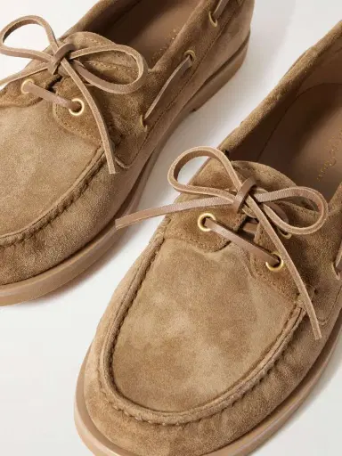 Gianvito Rossi Vandée Suede Boat Shoes | Thumbnail 4 Gianvito Rossi Vandée Suede Boat Shoes | Thumbnail 4