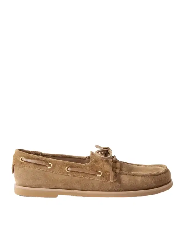 Gianvito Rossi Vandée Suede Boat Shoes