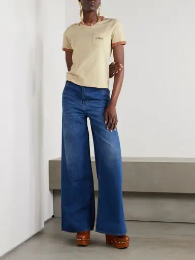 Chloé Printed Cotton-jersey T-shirt | Thumbnail 2 Chloé Printed Cotton-jersey T-shirt | Thumbnail 2