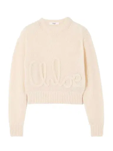 Chloé Embroidered Alpaca And Silk-blend Sweater | Thumbnail 1 Chloé Embroidered Alpaca And Silk-blend Sweater | Thumbnail 1
