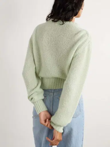 Chloé Embroidered Alpaca And Silk-blend Sweater | Thumbnail 3 Chloé Embroidered Alpaca And Silk-blend Sweater | Thumbnail 3