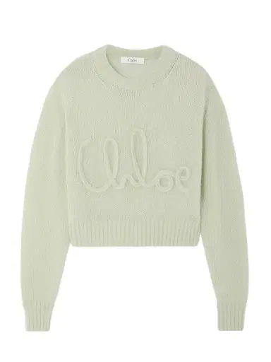 Chloé Embroidered Alpaca And Silk-blend Sweater | Thumbnail 1 Chloé Embroidered Alpaca And Silk-blend Sweater | Thumbnail 1