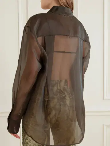 The Frankie Shop Peri ilk-blend Organza hirt | Thumbnail 4 The Frankie Shop Peri ilk-blend Organza hirt | Thumbnail 4