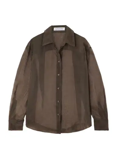 The Frankie Shop Peri ilk-blend Organza hirt | Thumbnail 1 The Frankie Shop Peri ilk-blend Organza hirt | Thumbnail 1