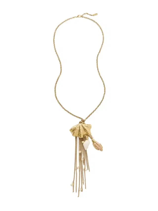 tone, Faux Pearl, Crystal And Resin Necklace