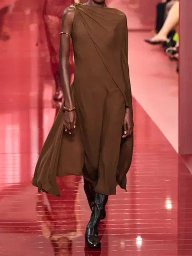 Gucci Cape-effect Embellished Silk-crepe Midi Dress | Thumbnail 4 Gucci Cape-effect Embellished Silk-crepe Midi Dress | Thumbnail 4