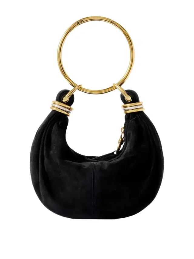 Chloé Bracelet Small Embellished Leather-trimmed Suede Shoulder Bag