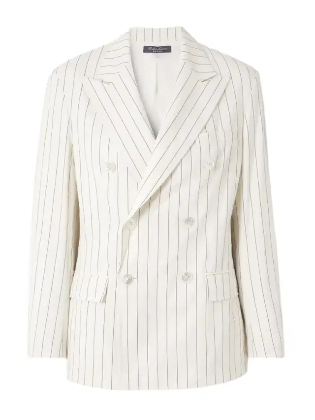 Pinstriped Cotton, Linen And Wool-blend Blazer