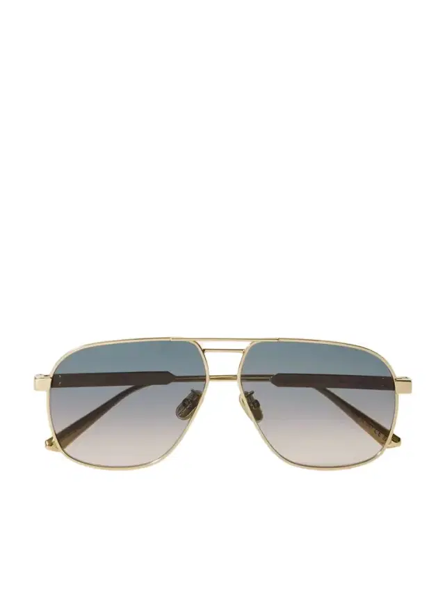 DIOR Eyewear Diorcannage A3u Aviator-style Rose Gold-tone Sunglasses