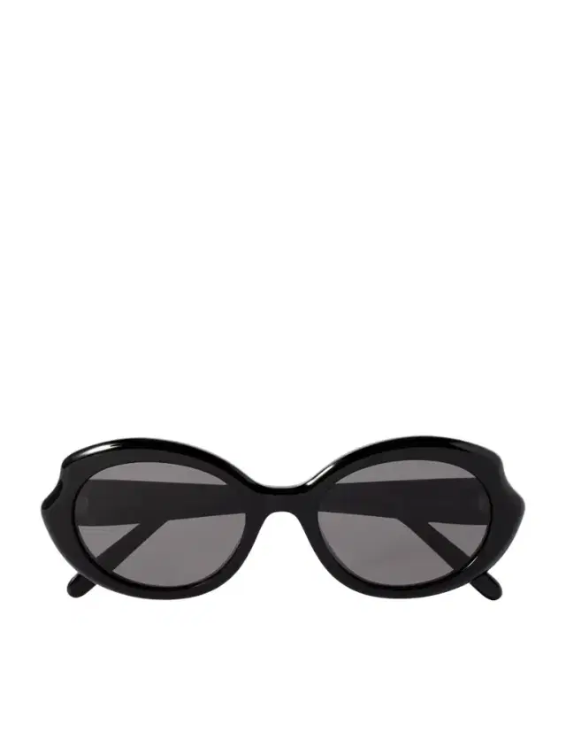 Oval-frame Acetate Sunglasses