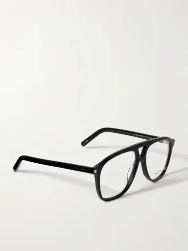 Saint Laurent Eyewear Dune Aviator-style Acetate Optical Glasses | Thumbnail 3