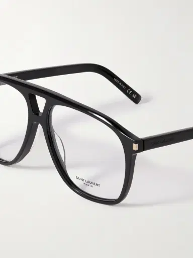 Saint Laurent Eyewear Dune Aviator-style Acetate Optical Glasses | Thumbnail 4