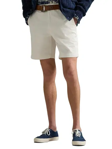 Polo Ralph Lauren Men's Salinger Straight-Fit Chino Shorts - Deckwash White | Thumbnail 3 Polo Ralph Lauren Men's Salinger Straight-Fit Chino Shorts - Deckwash White | Thumbnail 3