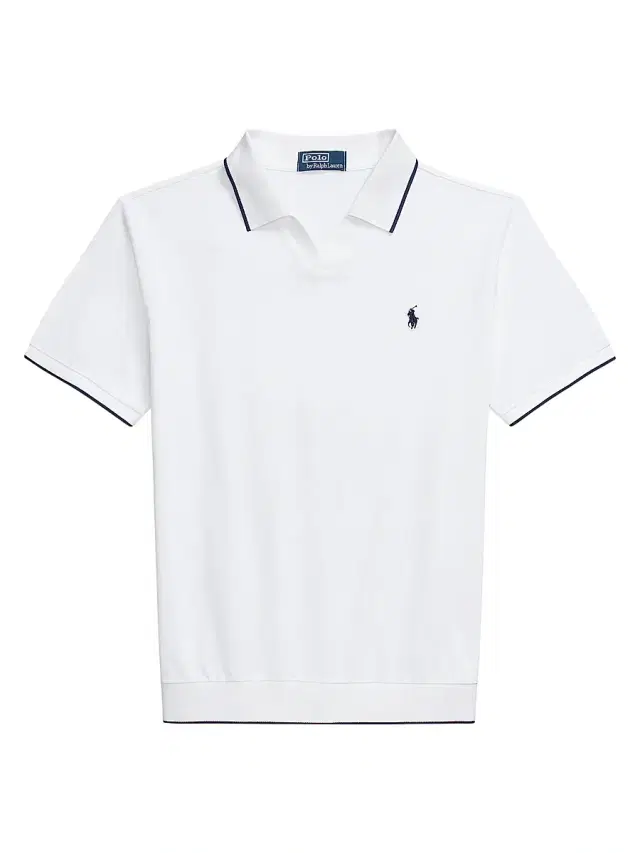 Polo Ralph Lauren Men's Jacquard Mesh Cotton Polo Shirt - White