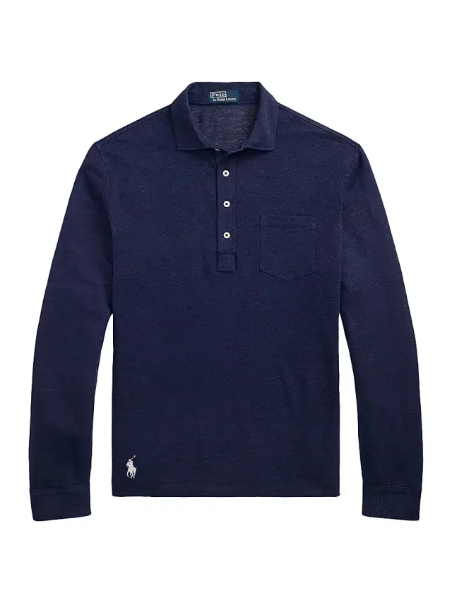 Polo Ralph Lauren Men's Linen Mesh Polo Shirt - Newport Navy