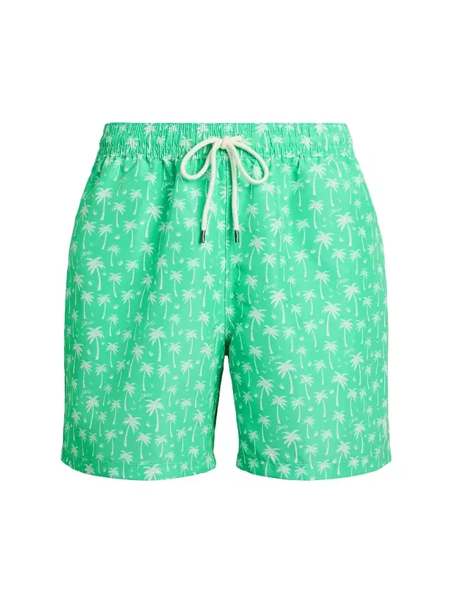Men's 5.75'' Traveler Classic Swim Trunks - Polo Palms Men's 5.75'' Traveler Classic Swim Trunks - Polo Palms