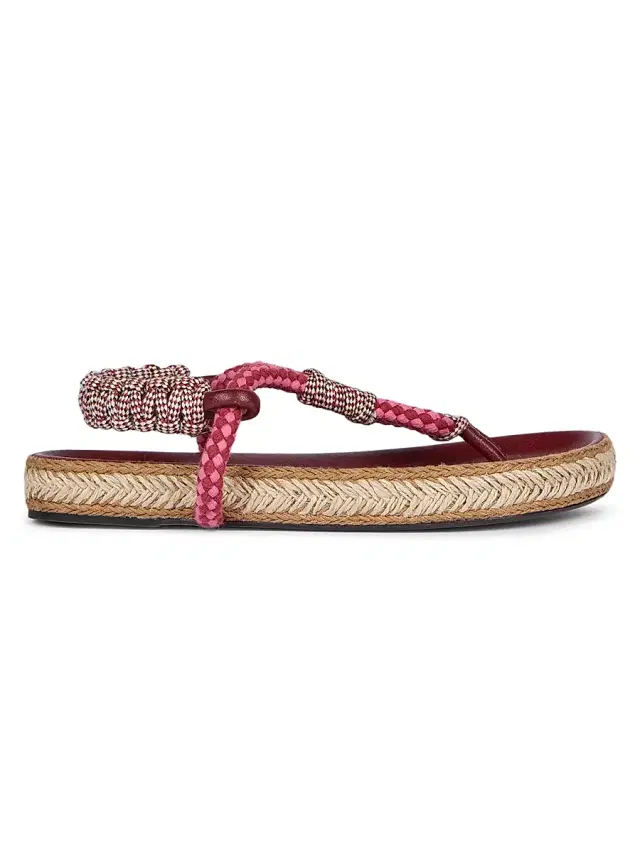 Isabel Marant Women's Gypso Espadrille Sandals - Multi Color Burgundy