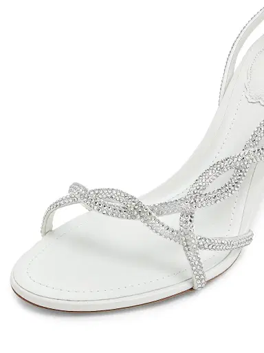 René Caovilla Women's 80MM Satin Strappy Sandals - Satin | Thumbnail 6 René Caovilla Women's 80MM Satin Strappy Sandals - Satin | Thumbnail 6