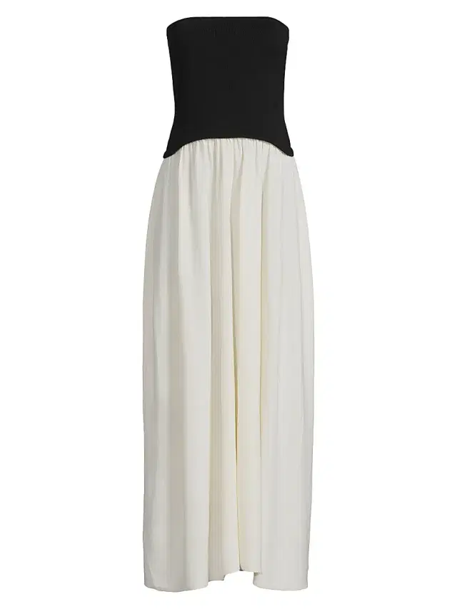 Women's Soglio Colorblocked Strapless Maxi Dress - Brule Noir