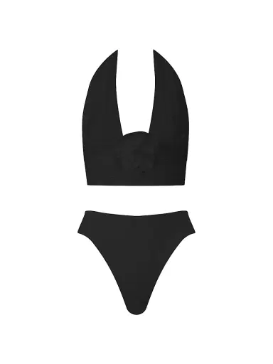 Maygel Coronel Women's Vives Ruched Halter Bikini | Thumbnail 1